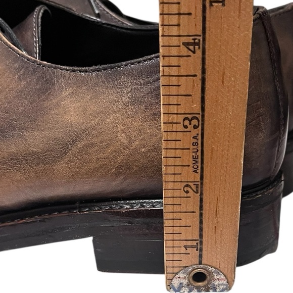 Messico Men’s Genuine Brown Leather Derby Shoes 
Size 10.5 main image 5